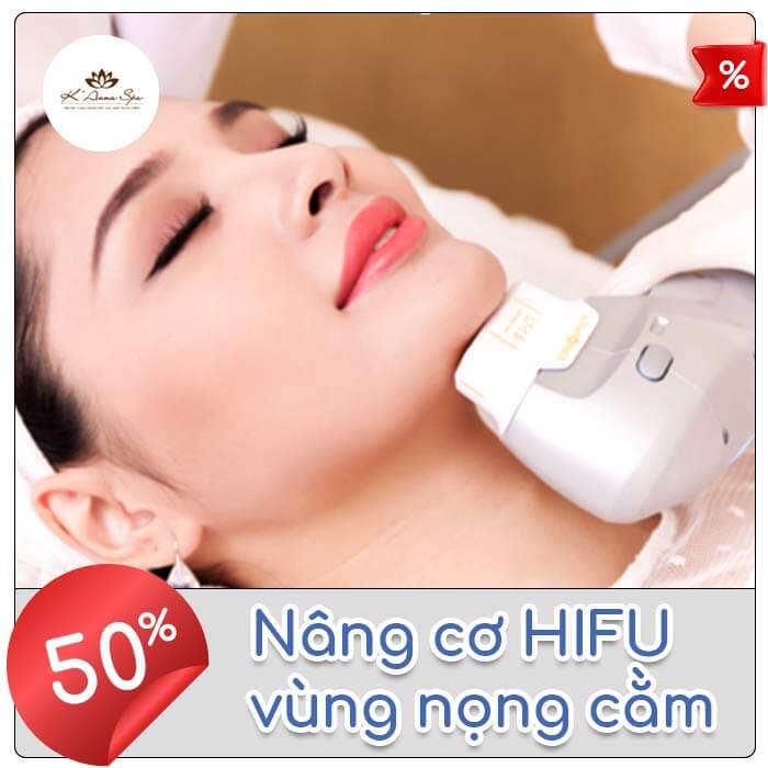 Nâng cơ HIFU  vùng nọng cằm